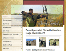 Tablet Screenshot of elbenschmiede.com